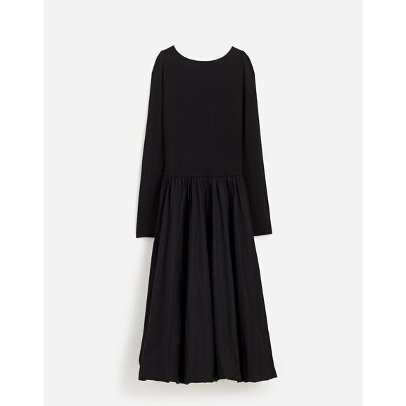 Madewell Bubble Hem Long Sleeve Midi Dress NWT - Picture 4 of 8